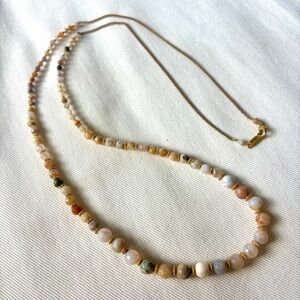 Chan Luu Natural Gemstone Long Collar Necklace